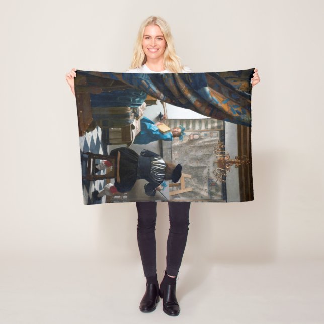 The Art of Painting, Johannes Vermeer, 1666-1667 Fleecefilt (På plats)