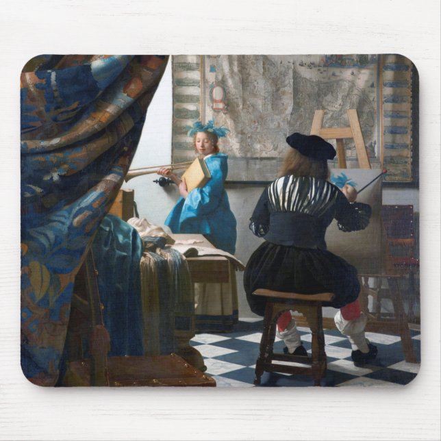 The Art of Painting, Johannes Vermeer, 1666-1667 Musmatta (Framsidan)