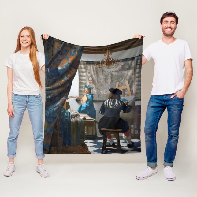 The Art of Painting, Johannes Vermeer Fleecefilt (På plats)