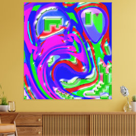 The Artist and His Flashes of Creativity Canvastryck