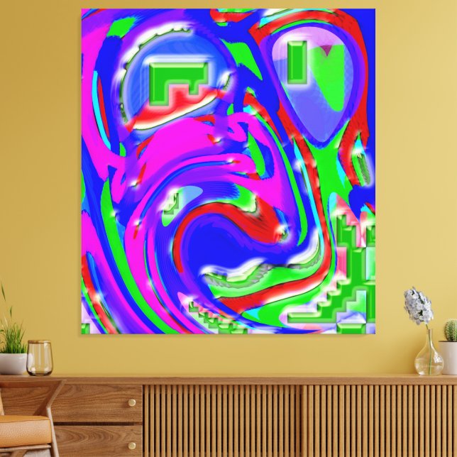 The Artist and His Flashes of Creativity Canvastryck (Insitu (Vardagsrum))