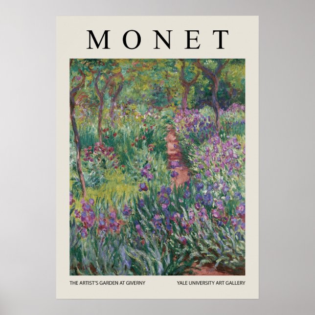 The Artists Garden At Giverny Poster (Framsidan)