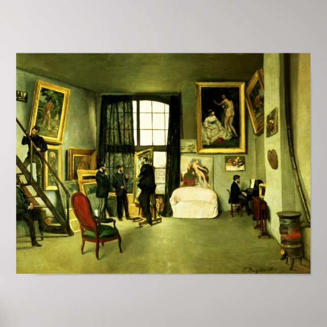 The Artists Studio, 1870 Poster (Framsidan)