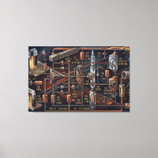 The Astral Blueprint Canvastryck