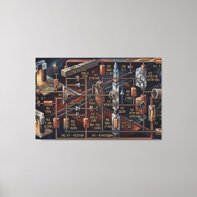 The Astral Blueprint Canvastryck (Framsida)