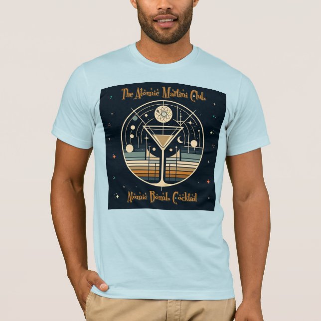 The Atomic Martini Club Atomic Bomb Cocktail övers T Shirt (Framsida)