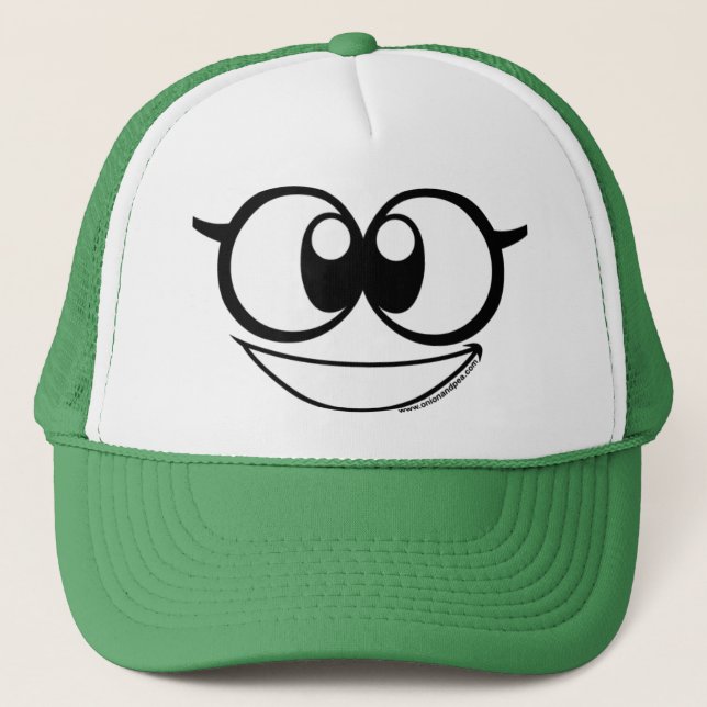 The Atomic Pea hat. Truckerkeps (Framsida)
