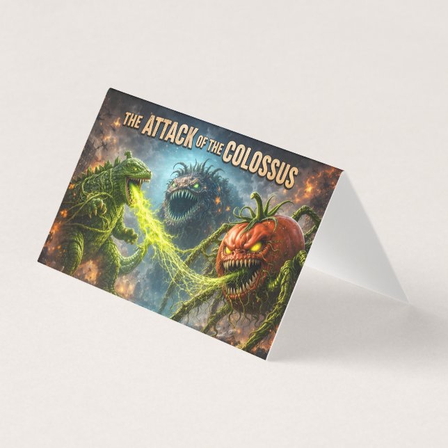 The attack of the Colossus mutant veggie horizonta Kort (Framsida)