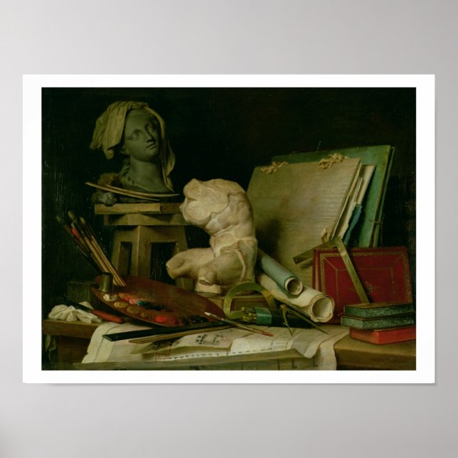 The Attributes of the Arts, 1769 (oil on canvas) Poster (Framsidan)