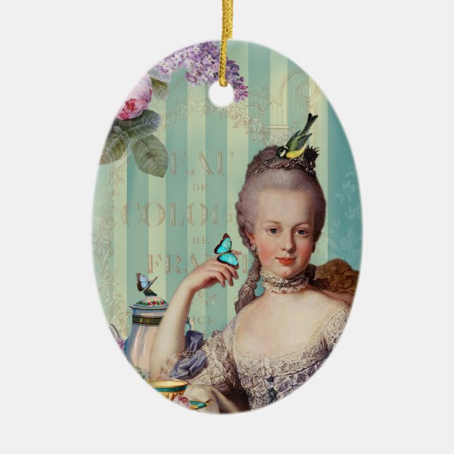 Thé au Petit Trianon Julgransprydnad Keramik (Framsidan)