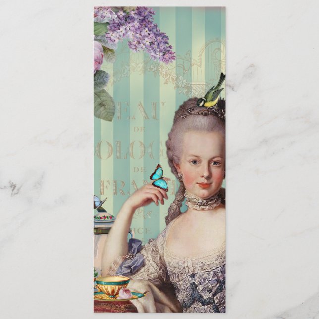 Thé au Petit Trianon Menu Meny (Framsida)