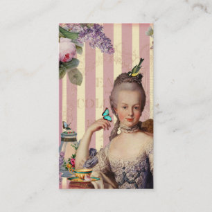 Thé au Petit Trianon - ro på elfenben Visitkort