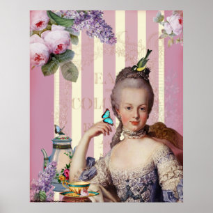 Thé au Petit Trianon - ro Poster