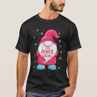 The Aunt Gnome  Gnome Elf Christmas Aunt Matching  T Shirt