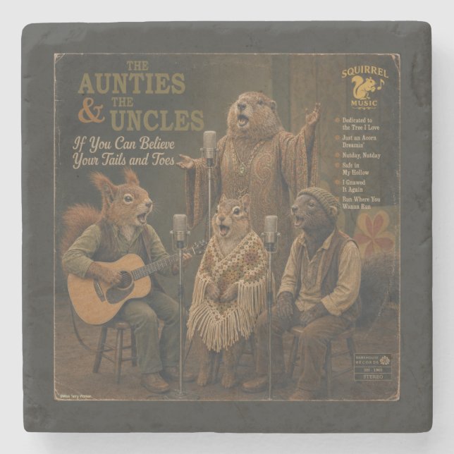 The Aunties & the Uncles: en parodi Stenunderlägg (Framsidan)