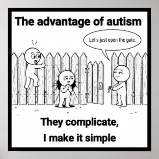 The Autism Advantage: Enkelt och Direkt Tänkande Poster