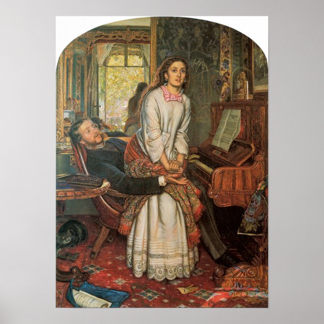 The Awakening Conscience, 1853 Poster (Framsidan)