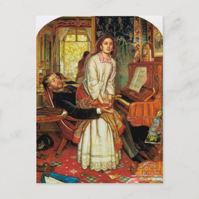 The Awakening Conscience av William Holman Hunt Vykort (Framsida)