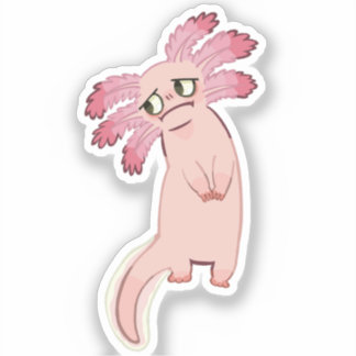 The Axolotl // Specialskuren vinyldekal Klistermärken