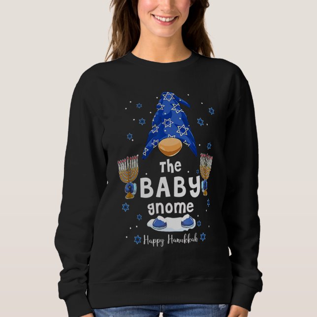 The Baby Gnome Happy Hanukkah Jewish Gnomes  Chanu T Shirt (Framsida)