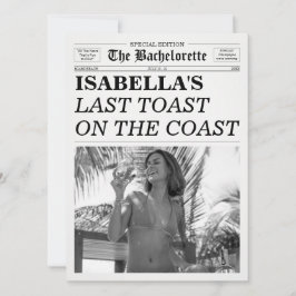 The Bachelorette Newspaper Last Toast On The Coast Inbjudningar