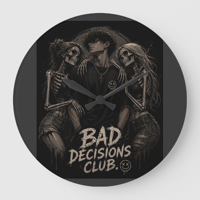 ”The Bad Decisions Club: Där kärlek blir giftig” Stor Klocka (Framsida)
