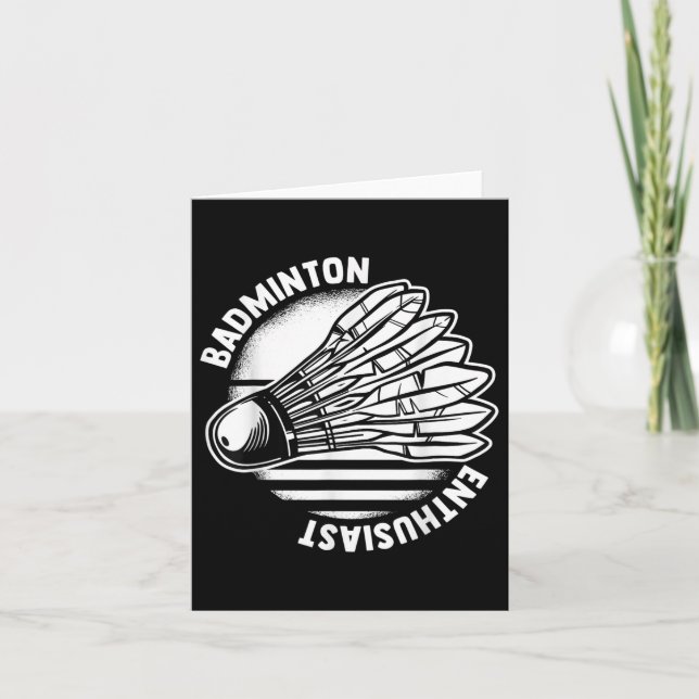 The Badminton Enthusiast Shuttle Badmintonracket  Kort (Framsida)