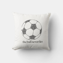 The Ball Never Lies Fotbollstypsnitt Kudde