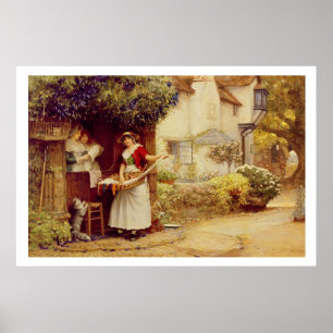 The Ballad Seller, 1902 (olja ombord) Poster