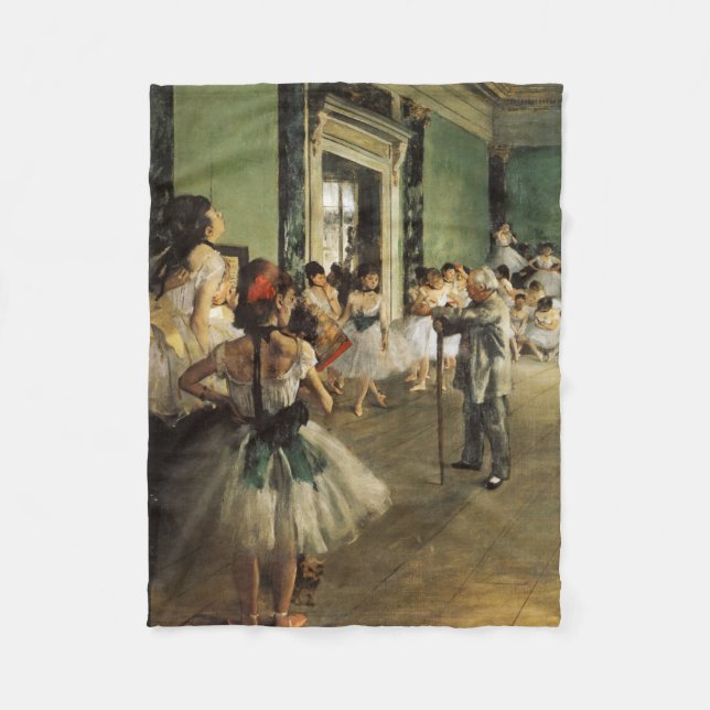The Ballet Class, 1874 Edgar Degas Fleecefilt (Framsidan)