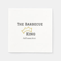 The Barbecue king crownadd name text cooking best 