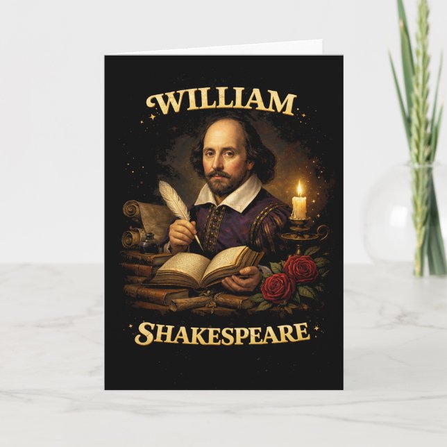 The Bard by Candlelight Helgkort (Framsida)