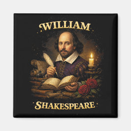 The Bard by Candlelight Magnet