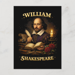 The Bard by Candlelight Vykort