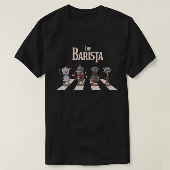The Barista Road  T Shirt (Design framsida)
