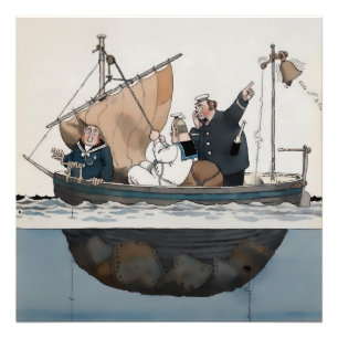 “The Barnacle Bell” av W Heath Robinson Fototryck