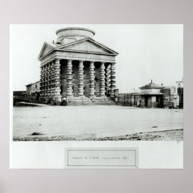 The Barriere de l'Etoile, Paris, 1858-78 Poster (Framsidan)