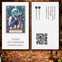 The Bartender Tarot Skelett QR