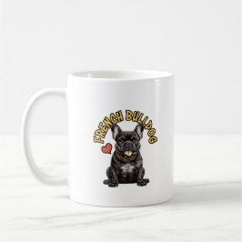The "Bat-Eared" Philosopher: French Bulldog Kaffemugg