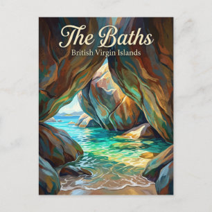 The Baths Brittiska Jungfruöarna Vykort