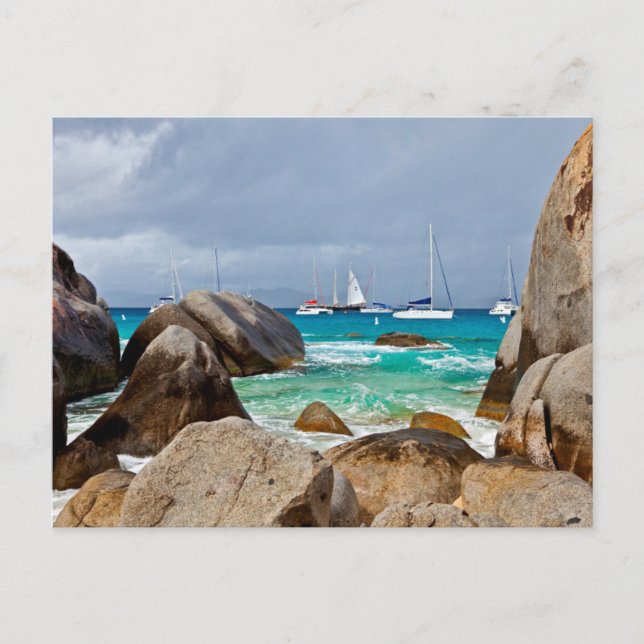 The Baths, Virgin Gorda, Brittiska Jungfruöarna Vykort (Framsida)