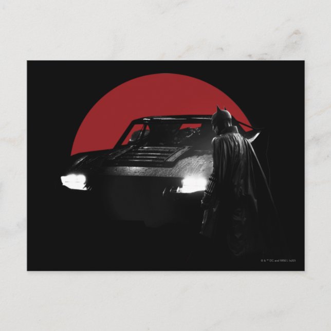 The Batman & Batmobile-grafiken Vykort (Framsida)