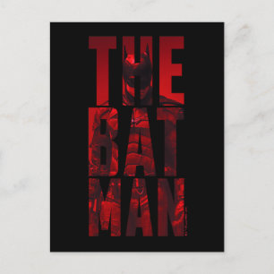 The Batman Typography Utklipp Vykort