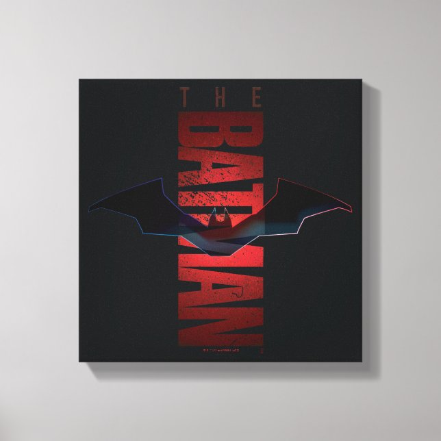 The Batman Vertical Logo Canvastryck (Framsida)