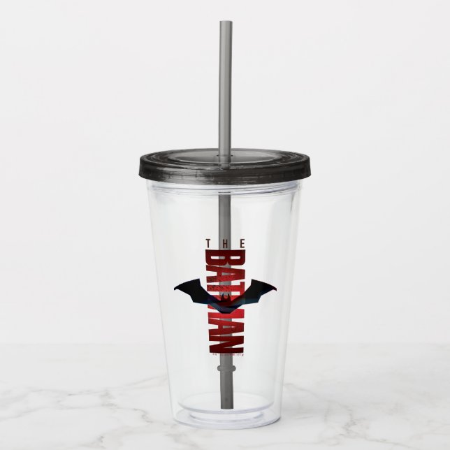 The Batman Vertical Logo Take Away Mugg (Framsida)