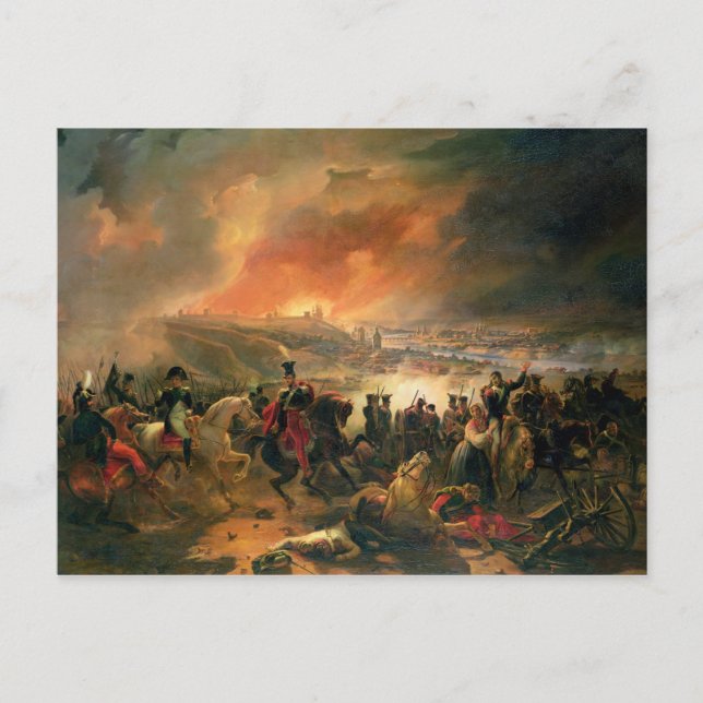 The Battle of Smolensk, 17 augusti 1812, 1839 Vykort (Framsida)