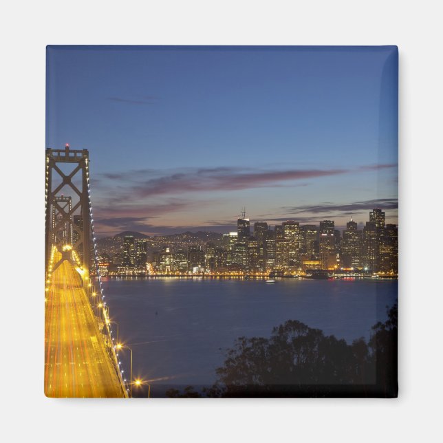 The Bay Bridge från Treasure Island Magnet (Framsidan)
