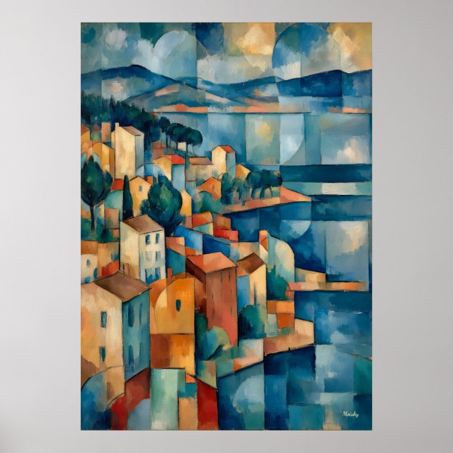 The Bay of Marseille  Reinterpretation Masterpiece Poster (Framsidan)