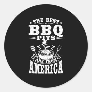 The bbq pits är från america grill picknick  runt klistermärke