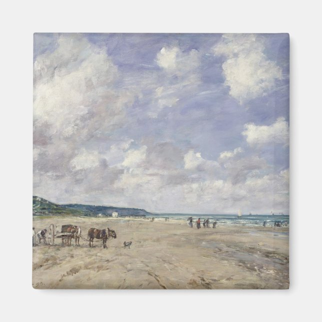 The Beach at Tourgeville, 1893 Magnet (Framsidan)